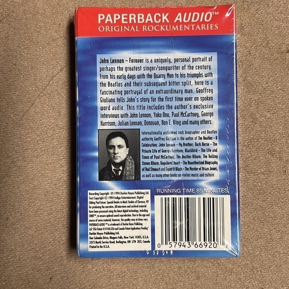 Vintage - John Lennon forever - NEW- Paperback Audio Cassette Tape - Picture 2 of 3